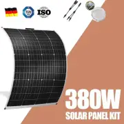 12V 380W Solar Panel Mono Flexible Home Caravan Camping Power Battery Charging