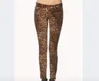 leopard animal print jeans/pants size Large Forever 21