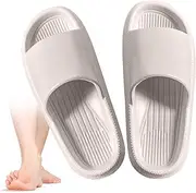 [Generic] Easy Slides | Cloud Slippers for Women and Men,Extremely Comfortable Cushioned with Thick Sole Pillow Slippers Bathroom Sandals for Foot