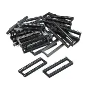 DIP IC Chip Socket Adapter Flat Pin 40P 2.54mm Pitch 15mm IC Socket, 30 Pack