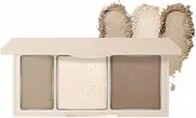 Face Bronzer Contour Blush Powder Palette-3 in 1 Cruelty-Free Buildable Facial Cheek Shimmer Blusher Contour Bronzing Pressed Powder,Blendable Makeup Palette (02# CHOCOLATE MOUSSE, one)