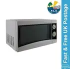 Silver 700w Low Wattage Microwave Oven 17 Litre Caravan Motorhome Campervan Boat