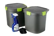 Maze 14lt Indoor Composter Twin Pack- Airtight Bokashi System