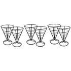 6 Pcs Wire Metal Food Racks Serving Chips Stand Display Stands Chicken9086