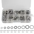 200 Pcs Aluminum Flat Gaskets For Washers Assorted Metal Gaskets Sealing Rings
