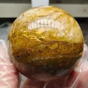235g WOW! Natural Rare Pietrsite Crystal ball Quartz Sphere Healing Y754