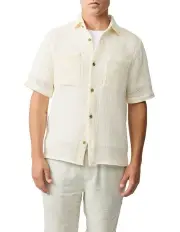 [Rodd & Gunn] Enstone Lane Short Sleeve Shirt in Barley