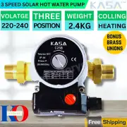 KASA Solar Hot Water Circulation Pump 220-240V 3 Speed Replaces Grundfos pump