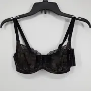 Natori Statement Underwire Bra Size 32C NEW Black
