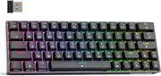 DIERYA DK63 60% Wireless Mechanical Gaming Keyboard | Bluetooth/2.4G/Wired | RGB Backlit | Anti-Ghosting Compact 63-Keys Mini Keyboard | with Blue Switch | for Windows Laptop PC Gamer Typist-Black