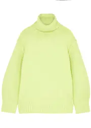 Jonathan Simkhai Leylani Roll-neck Wool-blend Jumper - Light Green - XL (UK16 / XL) XL (UK16 / XL)