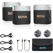Boya BY-M1V2 2-Person Wireless Microphone System for Cameras and Smartphones (2.4 GHz) [BY-M1V2]