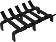 Fireplace Log Grate Heavy Duty Solid Steel Wood Burning Fire Place 13X10X4 Inch
