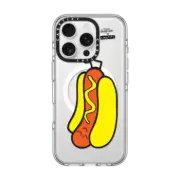 iPhone 16 Pro Clear Case MagSafe Compatible Napping Hotdog