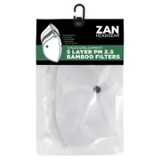 Zan® Neo-X Bamboo Removable PM2.5 Bamboo mask Filter 3 Pack