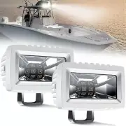 Marine LED Light Bar 3 Inch Flood Beams 20W White Led Pod Work Light Driving ...