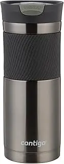 [Contigo] SnapSeal Byron Vacuum Insulated Stainless Steel Travel Mug, 20oz, Gunmetal