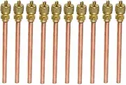 KLKVTGWGZK 10pcs 125mm Air Conditioner Refrigeration Access Valves Copper Tube Filling Parts for Refrigeration Air Conditioning Systems Tool Parts