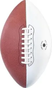 Martin Sports Autograph Composite Football with 3 White Panels, Official Size