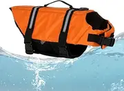 Dog Floating Vest - Dog Water Vest,Reflective Adjustable Breathable Float Suit Shirt Coat for Pool Lake Boating Kayak Rafting Training