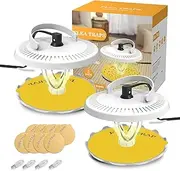X-PEST Flea Traps for Inside Your Home, Upgraded Flea Light Trap Indoor with 8 Sticky Pads 4 Bulbs 2 Charge Cables, Electric Flea Killer Catcher for Home Friendly to Pets & Kids, Bed Bug Moth Trap