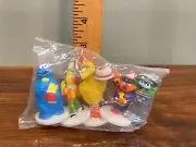 Vintage Wilton Sesame Street Cake Toppers Cookie Monster Big Bird Oscar NOS