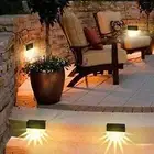 4pcs Solar Garden Lights Solar Power Small Solar Power Led Fence Light Plastic