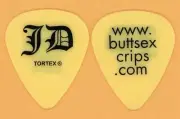 KoRn Jonathan Davis buttsexcrips.com Vintage Tour Guitar pick