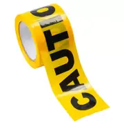 Caution Black On Yellow Barrier Tape 100m x 75mm