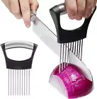 Onion Holder & Cutter, Vegetable Slicer for Potato, Tomato, Avocado, Eggs