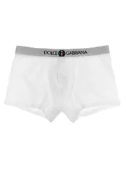[Dolce & Gabbana] Dolce & Gabbana-Coat Of Arms Boxer Shorts Intimo Bianco-Uomo 6 White
