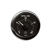 VDO Marine ViewLine Tachometer 4000 RPM Gauge Black 52mm