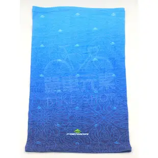 【單車元素】MERIDA 美利達 頭巾 涼感 防曬 Extreme Cool 三倍涼感面料 UPF 50+ 圖騰藍