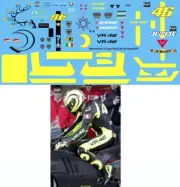 1/12 Decals for ROSSI FIRST TEST FIGURE VALENCIA 2010 DUCATI TEST DECAL TBD91