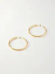 [Jennifer Fisher] Jennifer Fisher - Natasha Gold-plated Hoop Earrings - One size One size Gold