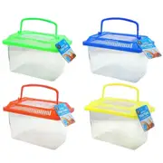 4 x Portable Handheld Plastic Fish Tank Critter Insects Reptile Goldfish Cages