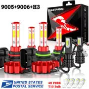 9005 9006 H3 LED Headlights Hi/Lo Fog Light Bulbs For Toyota Corolla 2001-2004 (for: Toyota)
