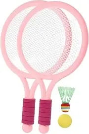 BESPORTBLE Badminton Racket Paddle Ball Outdoor Games Beach Tennis Badminton Equipment Tennis Racket Badminton Ball Badminton Racket Badminton Pink Plastic