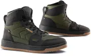 Falco Harlem Ladies Motorcycle Shoes, black-green, Size 40 for Women Black Green
