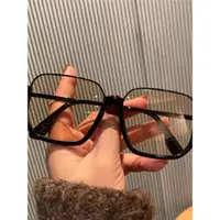 在飛比找ETMall東森購物網優惠-茶色太陽眼鏡女款黑色大框素顏小紅書眼鏡框2024新款男女潮韓