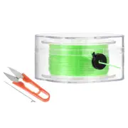55Yard Flat Stretchy Bracelet String 0.8mm Elastic Beading Cord Neon Green