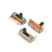 20Pcs 4Pin 3 Position SP3T 1P3T Slide Switch Side Knob 0.5A 50VDC SK13D01-VG3