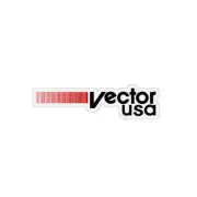 Vector - USA Small stripes plate decal - old school bmx