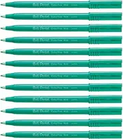 Pentel Ball Rollerball 0.6mm Medium Nib Green Ink, Box of 12 Pens (R56-D)