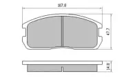 Brake Pad Front suit MITSUBISHI CORDIA non Turbo 83-11/85