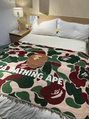 A Bathing Ape日本 潮流玩家 沙發毯露營毯 潮牌店