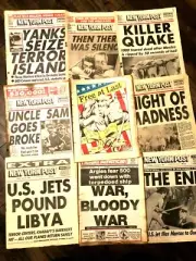 PICK World Event Newspaper NY Post ~Libya Argies Government Marcos Cult TWA Bomb
