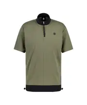 Men's High-neck Clop T-shirt In Khaki