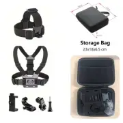 Action Camera Kit Mobile Phone Head Strap Chest Strap Mount Adjustable for Gopro