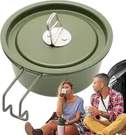 Travel Bowls for Adults - 350ml Camping Cup with Handle | Dustproof Lightweight Multifunctional Coffee Mug for Outdoor Picnic Travel Hiking Backpacking